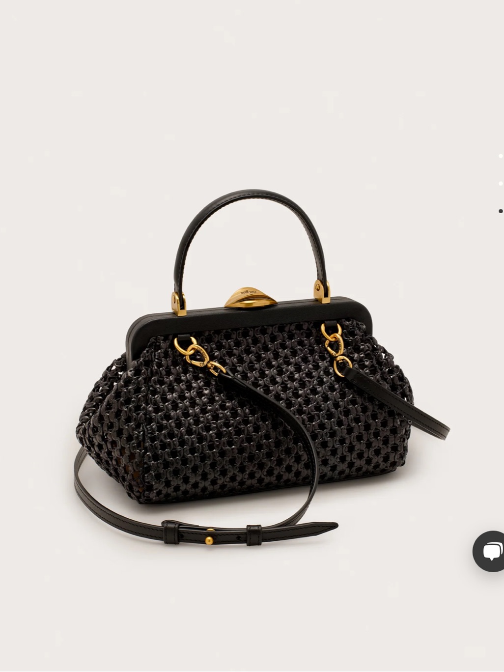 Cult Gaia Small Zuma Crossbody Bag Black